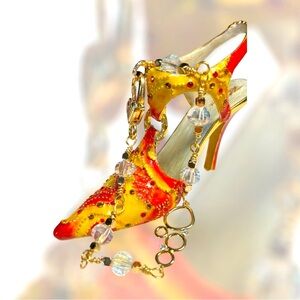 💙🌈 handmade artisan bracelet with crystal accent